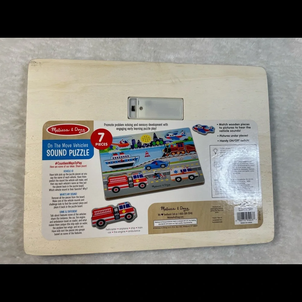 On The Move Vehicles Sound Puzzle